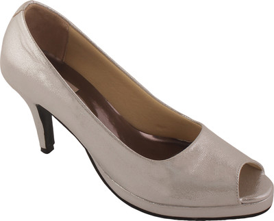 59% OFF on Indulgence Indulgence Kitten Heeled Peep-toes Heels