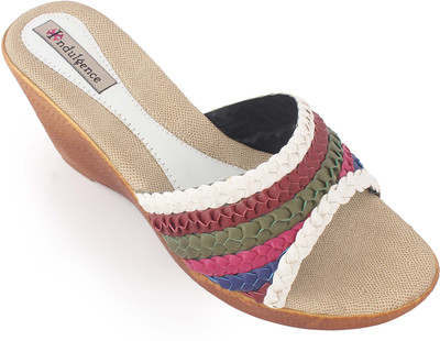 65% OFF on Indulgence Braided Upper Wedges Wedges