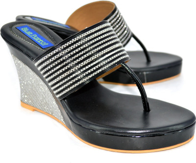 10% OFF on Blue Parrot 8513 Black Wedges