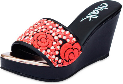 41% OFF on Chalk Studio Bijli Bomb Leather Wedges