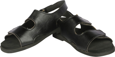Panlin Black Colorway Leather Sandals