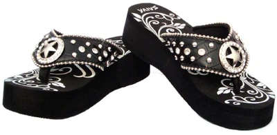 70% OFF on Saiva Western Style Bling Flats