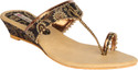 40% OFF on Indulgence Brocade Finish Low Wedges