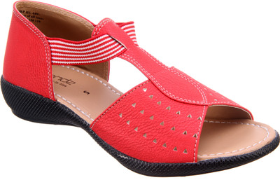Titas Womens Red Casual Wedges
