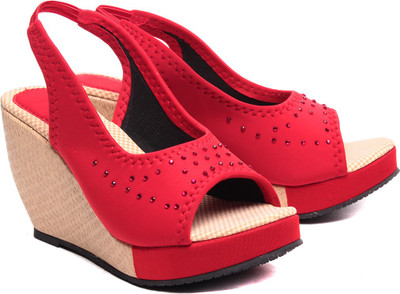 60% OFF on Ruby Glamorous Wedges