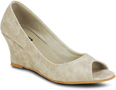 55% OFF on Get Glamr Peep Toe Wedges