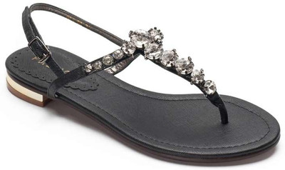 Heel & Buckle Pazzion Gladiator Leather Flats