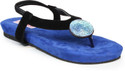 40% OFF on Do Bhai NY-Round Stone-Blue Flats