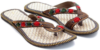 57% OFF on Ridhi Sidhi Embroidered Trendy Jute Flats