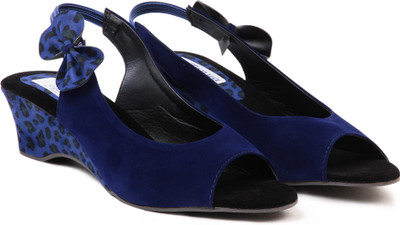 58% OFF on TEN Suade Blue Wedges 58% OFF on TEN Suade Blue Wedges