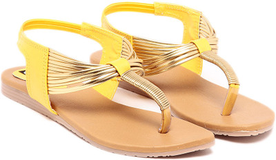 66% OFF on TEN Good Looking Yellow Flats
