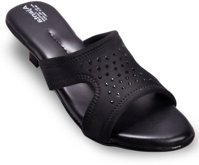 Ajanta Ajanta Black comfort sandal Heels Ajanta Ajanta Black comfort sandal Heels