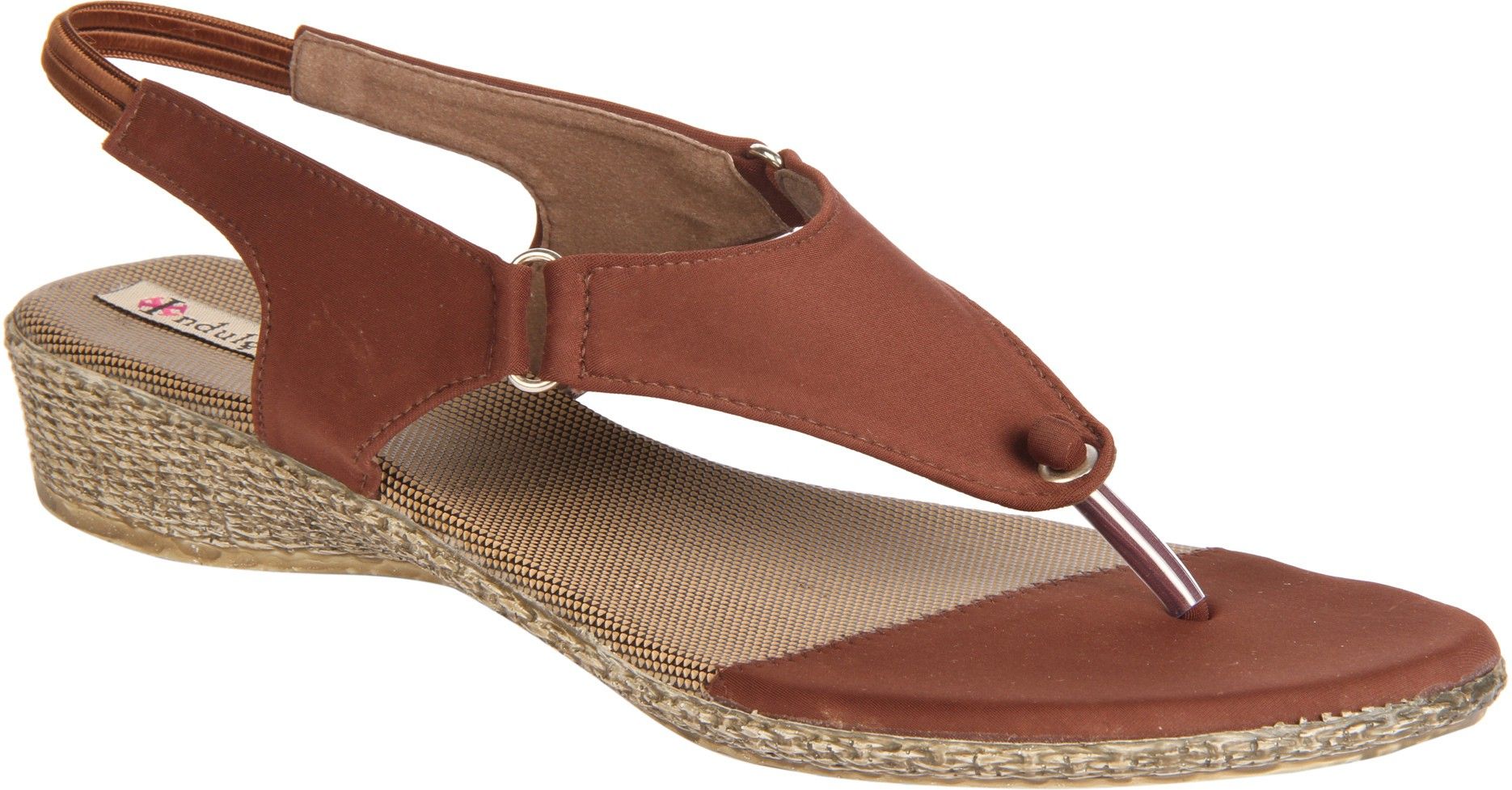 80% OFF on Indulgence Brown Sandals Flats