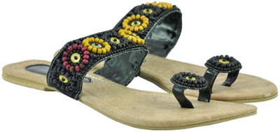 50% OFF on Diovanni Sparkling Beads with Shades of Femme Fatale Leather Flats