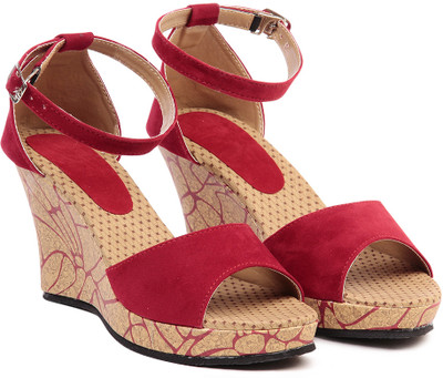 53% OFF on TEN Beautiful Red Wedges