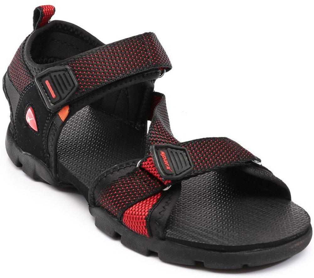 Sparx Men Black Red Sandals Black Red SNDEKCG5QCDEEUNM