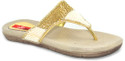 Shoedeal 1131 Gold Flats