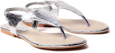 60% OFF on Comfort Silver Flats
