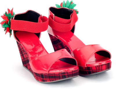 60% OFF on Stuck Rose Queen Wedges