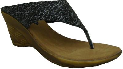 Senso Vegetarian Ladies Fancy Black Wedges by Senso Wedges