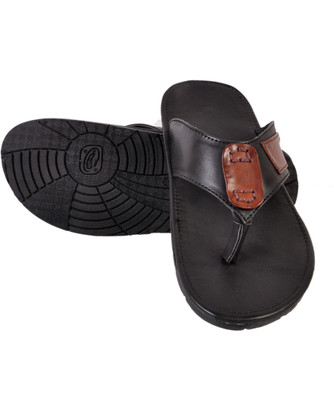 56% OFF on Nonch Le Black And Brown Leather Sandals