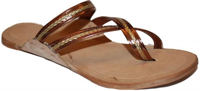 59% OFF on Authority Kolhapuri Gold Cross Leather Flats 59% OFF on Authority Kolhapuri Gold Cross Leather Flats