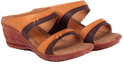 MaySun Beige Slip-On Wedges