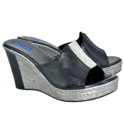 Blue Parrot 2502 Black Wedges