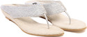 58% OFF on TEN Silver Jute Flats