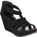 20% OFF on Soft & Sleek Black Suede Strap Girls Wedges 20% OFF on Soft & Sleek Black Suede Strap Girls Wedges