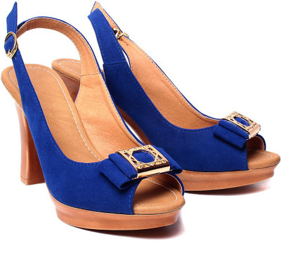 55% OFF on Ruby Blue Block Heels 55% OFF on Ruby Blue Block Heels