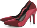 Vero Couture Panelled Punch Leather Heels