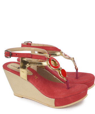 50% OFF on Urbanwoods Red Wedges