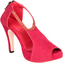 Soft & Sleek Red Strap Girls Heels Soft & Sleek Red Strap Girls Heels