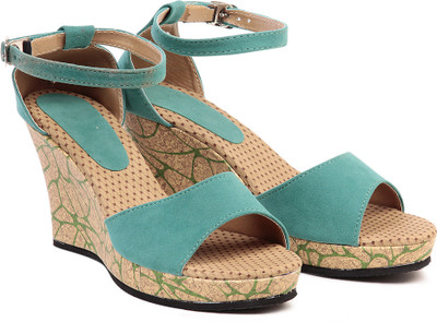 53% OFF on TEN Beautiful Green Wedges
