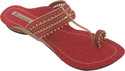 47% OFF on Indulgence Beaded With Jute Lining Kolhapuris Flats
