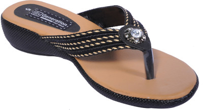 25% OFF on Generation Footwear Black Less Burmish Flats