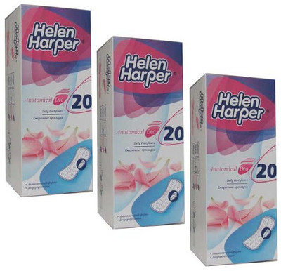 Helen Harper Anatomical Deo Daily Pantyliner Pack of 3