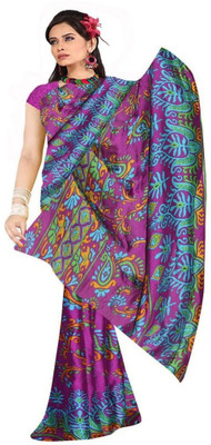 12% OFF on Vivaa Striped Crepe Sari