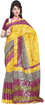 80% OFF on Aanara Printed, Solid Shalu Silk Sari 80% OFF on Aanara Printed, Solid Shalu Silk Sari