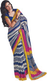 4% OFF on Taanshi Printed Rajshahi Georgette Sari 4% OFF on Taanshi Printed Rajshahi Georgette Sari