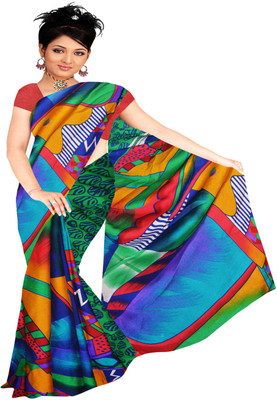 30% OFF on Vivaa Printed Crepe Sari