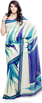 50% OFF on Diva Fashion Geometric Print Fashion Art Silk Sari