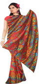 30% OFF on Vivaa Floral Print Crepe Sari