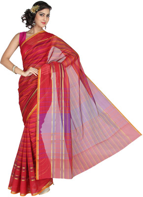 70% OFF on Pavechas Striped Chettinadu Organza Sari 70% OFF on Pavechas Striped Chettinadu Organza Sari