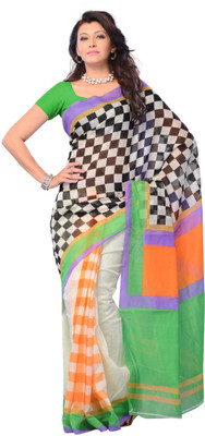 50% OFF on Diva Fashion Checkered Fashion Cotton Sari 50% OFF on Diva Fashion Checkered Fashion Cotton Sari