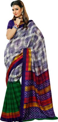 53% OFF on Prafful Checkered Daily Wear Art Silk Sari 53% OFF on Prafful Checkered Daily Wear Art Silk Sari