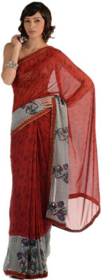 Chhabra 555 Printed Georgette Sari Chhabra 555 Printed Georgette Sari