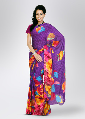 Satrang Printed Georgette Sari Satrang Printed Georgette Sari