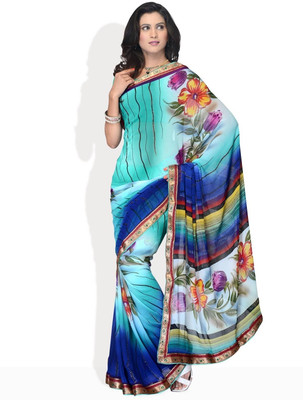 20% OFF on Vichitra Floral Print Daily Wear Georgette Sari 20% OFF on Vichitra Floral Print Daily Wear Georgette Sari